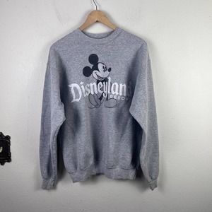 Disneyland Mickey Mouse Crewneck Grey Sweatshirt Medium